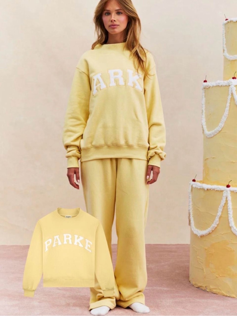 NWT Parke Mockneck Sweatshirt Birthday Drop Peel L/XL
